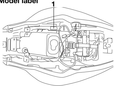 YAMAHA TZR50 - Key identification number - 1
