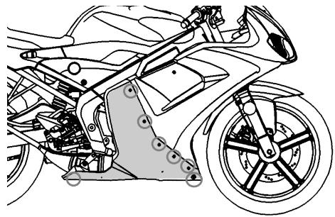 YAMAHA TZR50 - Cowling A - 1