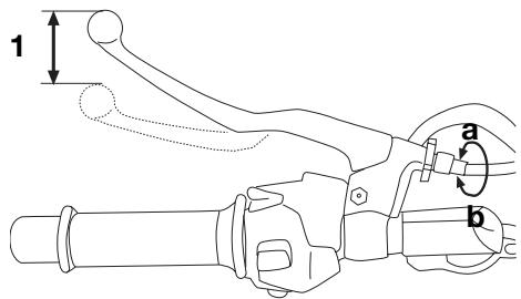 YAMAHA TZR50 - Adjusting the clutch lever free play - 1