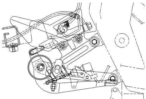 YAMAHA TZR50 - Checking and lubricating the brake and shift pedals - 1