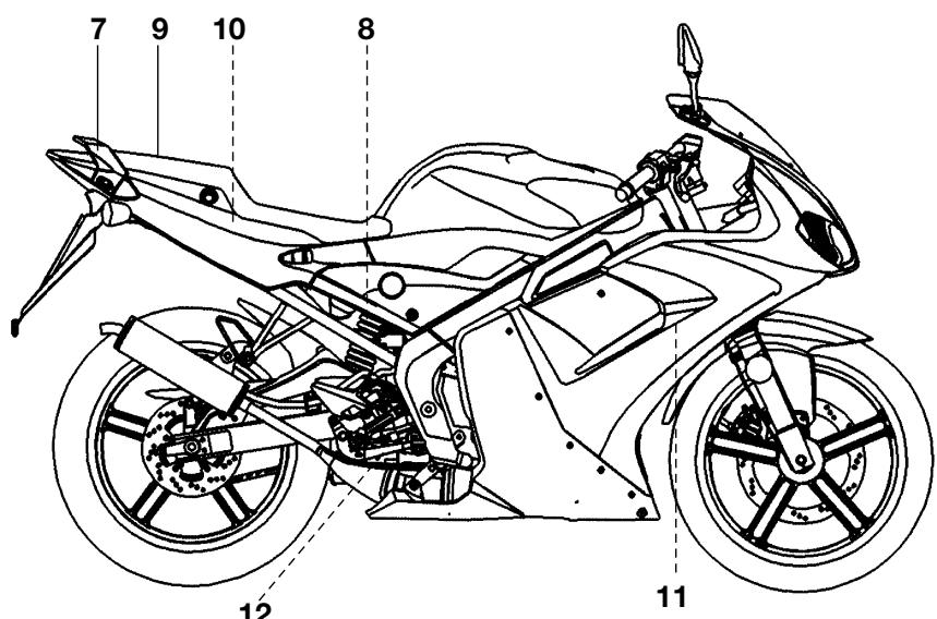 YAMAHA TZR50 - Right view - 1
