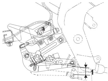 YAMAHA TZR50 - Brake pedal free play - 1