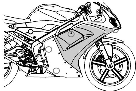 YAMAHA TZR50 - Cowling B - 1