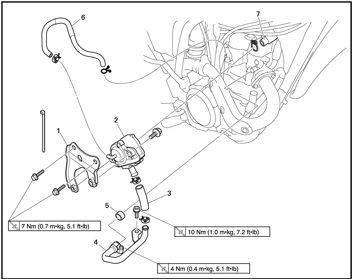 YAMAHA WR250F-2007 - AIR INDUCTION SYSTEM - 2