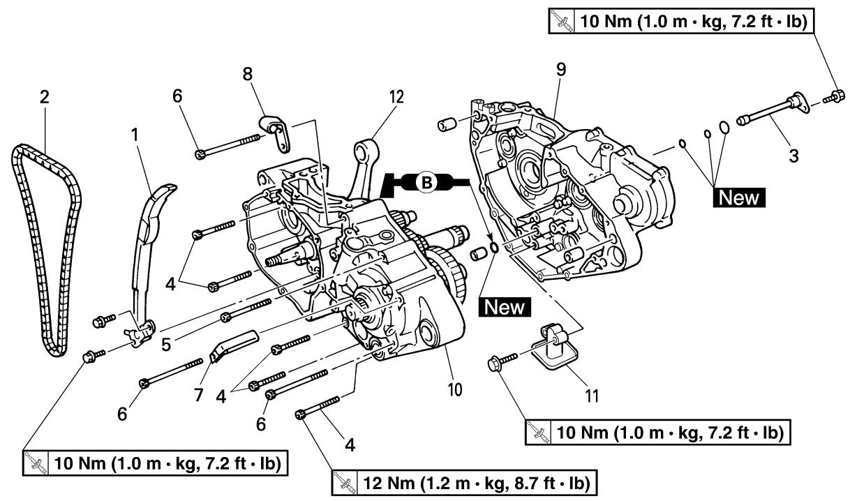 YAMAHA WR250F-2007 - CÁRTER Y CIGÜENAL - 1