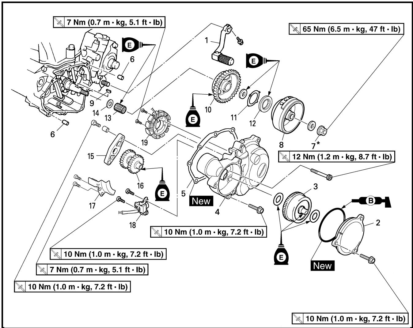YAMAHA WR250F-2007 - HINWEIS: - 1