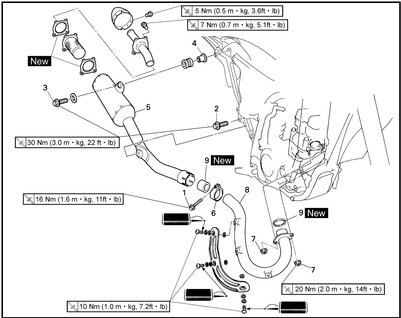 YAMAHA WR250F-2007 - ENGINE - 6