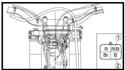 YAMAHA WR250F-2007 - CONTROLE DU CONTACTEUR A CLE - 1