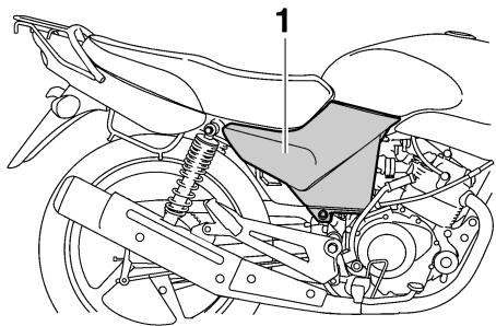 YAMAHA YBR125 - Removing and installing panels - 1