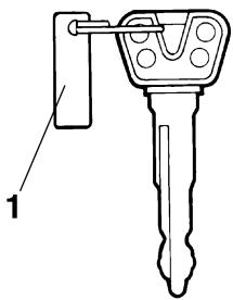 YAMAHA YBR125 - Key identification number - 1