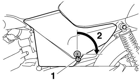 YAMAHA YBR125 - To remove the panel - 1