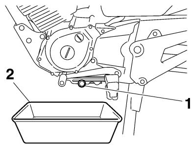 YAMAHA YBR125 - To change the engine oil - 1