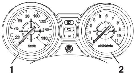 YAMAHA YBR250 - Tachometer - 1