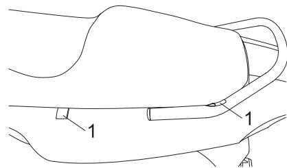 YAMAHA YBR250 - Luggage strap holders - 1