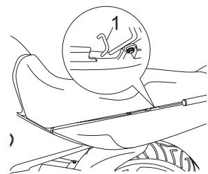 YAMAHA YBR250 - Helmet holder - 1