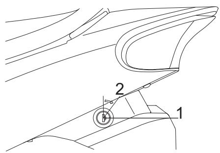 YAMAHA YBR250 - To remove the seat - 1