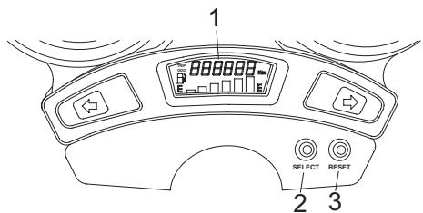 YAMAHA YBR250 - Multi-function display - 1