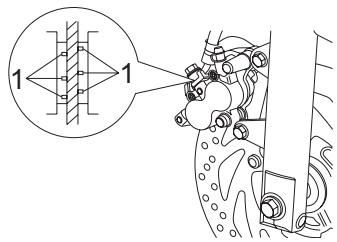YAMAHA YBR250 - Front brake pads - 1