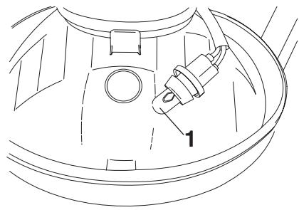 YAMAHA YBR250 - Replacing the auxiliary light bulb - 1