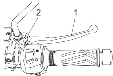 YAMAHA YBR250 - Checking and lubricating the brake and clutch levers - 1