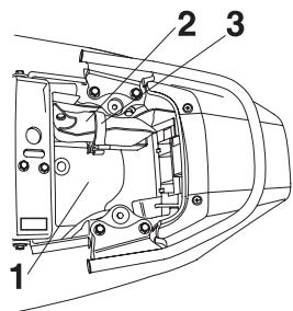 YAMAHA YBR250-2007 - Storage compartment - 1