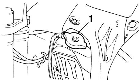 YAMAHA YZ85 - Never attempt to remove the radiator cap when the engine is hot. - 2
