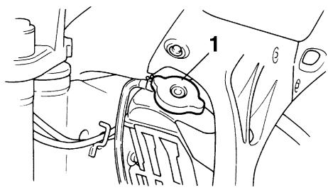 YAMAHA YZ85 - Never attempt to remove the radiator cap when the engine is hot. - 1