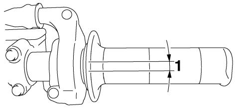 YAMAHA YZ85 - Adjusting the throttle cable free play - 1