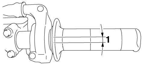 YAMAHA YZ85 LW - Adjusting the throttle cable free play - 1