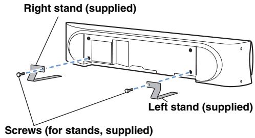 YAMAHA YSP-4100 - Attach the stands - 1