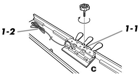 YAMAHA ARIUS YDP-V240 - Befestigen Sie die Verstellvorrichtung an C. - 1