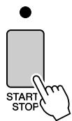 YAMAHA ARIUS YDP-V240 - Drucken Sie die [START/STOP]-Taste. Der Song wird abgespielt, während der Text u - 3