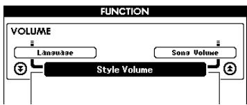 YAMAHA ARIUS YDP-V240 - Drücken Sie die Taste [FUNCTION], um das FUNCTION-Display aufzurufen. - 2