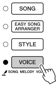 YAMAHA ARIUS YDP-V240 - Drucken Sie die Taste [VOICE]. Es erscheint die Anzeige zur Auswahl - 1