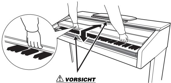 YAMAHA ARIUS YDP-V240 - So schreiben Sie die Tastaturabdeckung: - 1