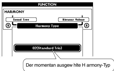 YAMAHA ARIUS YDP-V240 - Drücken und halten Sie die Taste [HARMONY ON/OFF] mindestens eine Sekunde lang. - 7