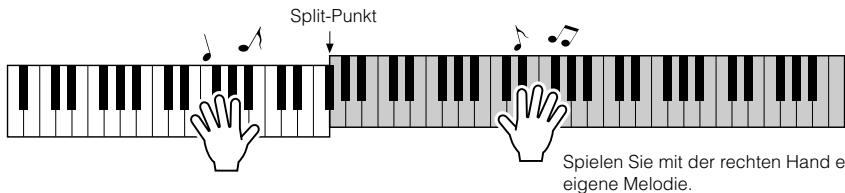 YAMAHA ARIUS YDP-V240 - Drucken Sie die [START/STOP]-Taste. Der Song wird abgespielt, während der Text u - 6