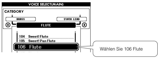 YAMAHA ARIUS YDP-V240 - Wahlen Sie die Voice aus, die Sie spielen möchten. Drehen Sie am Datenrad während Sie die jeweils hervorgob - 2