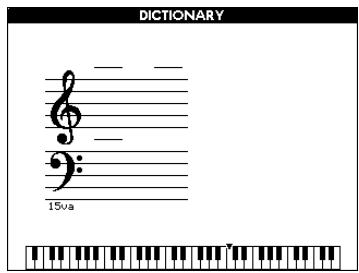 YAMAHA ARIUS YDP-V240 - Nachschlagen von Akkorden im Chord Dictionary (Akkordlexikon) - 2