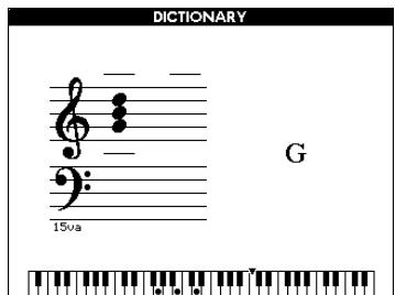 YAMAHA ARIUS YDP-V240 - Nachschlagen von Akkorden im Chord Dictionary (Akkordlexikon) - 4
