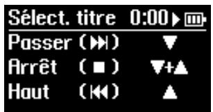 YAMAHA BODIBEAT BF-1 - Appuyez sur la touche [MENU] pour appeler l'écran Sélect. titre. - 1