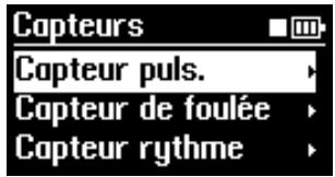 YAMAHA BODIBEAT BF-1 - Depuis le menu Réglages matériel, sélectionnez le menu Capteurs. - 1