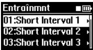 YAMAHA BODIBEAT BF-11 - S'exercer en suivant un programme d'entrainment : mode Entrainement - 3