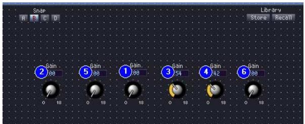 YAMAHA DME DESIGNER - Cliquez sur [tab order] dans le menu contextuel. - 1