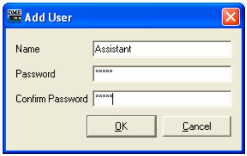 YAMAHA DME DESIGNER - Saisissez aussi le mot de passe dans le champ [confirm password] - 1