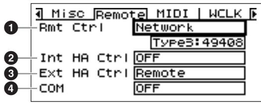 YAMAHA DME-24N - Remote Control Setup (Remote) Page - 1
