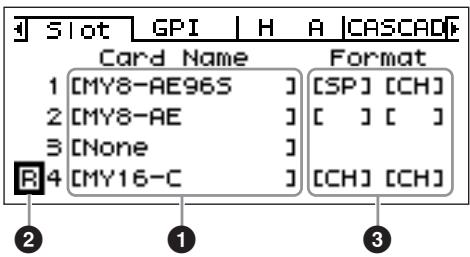 YAMAHA DME-24N - Slot Information (Slot) Page - 1