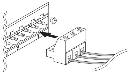 YAMAHA DME-24N - Plug the Euroblock plug into the panel connector. - 1