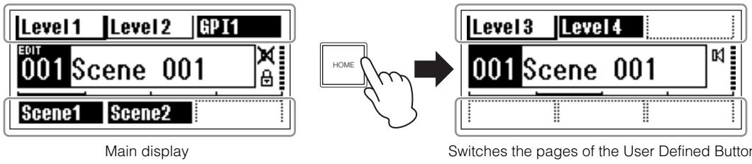 YAMAHA DME-24N - [HOME] button  User Defined Button Page Selection (page 38) - 1