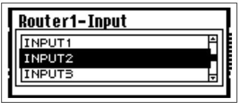 YAMAHA DME-64N - List Parameter with Center Item Always Highlighted - 1